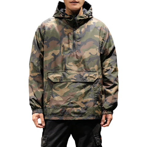 Oversized Reversible Camouflage Hooded Jacket – Military Matter