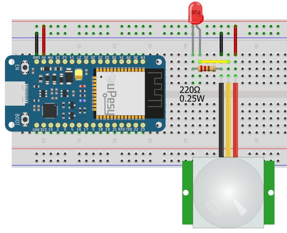 Utiliser un capteur PIR avec l'ESP32 en MicroPython: détecter les ...