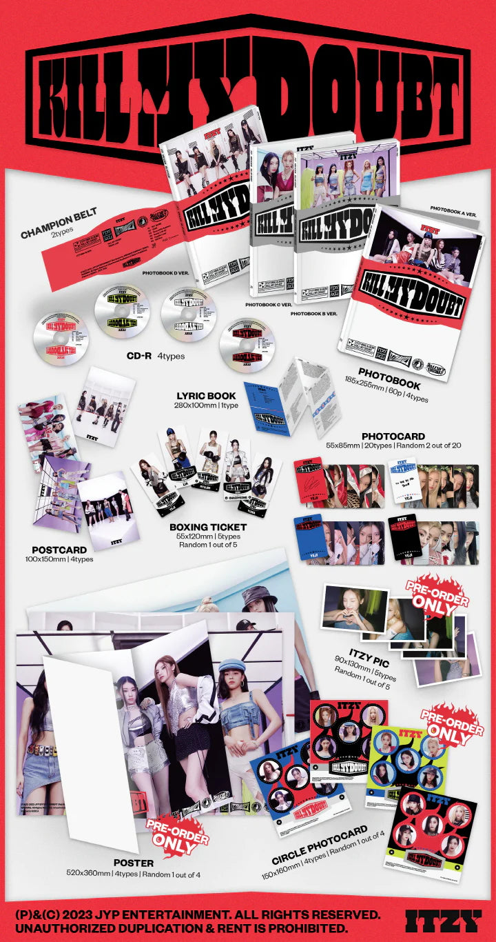 ITZY - 7th Mini Album KILL MY DOUBT STANDARD Infographic