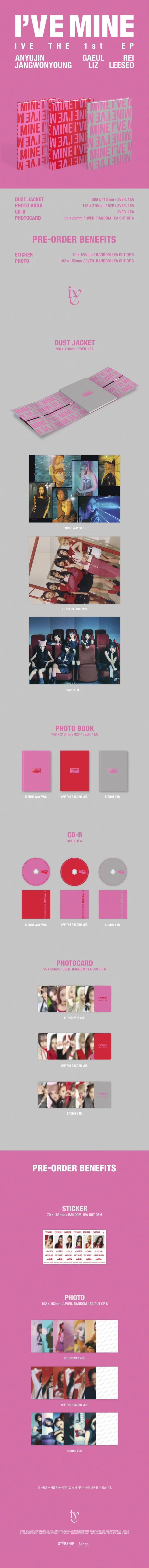 IVE - 1ST MINI ALBUM I'VE MINE Infographic 1