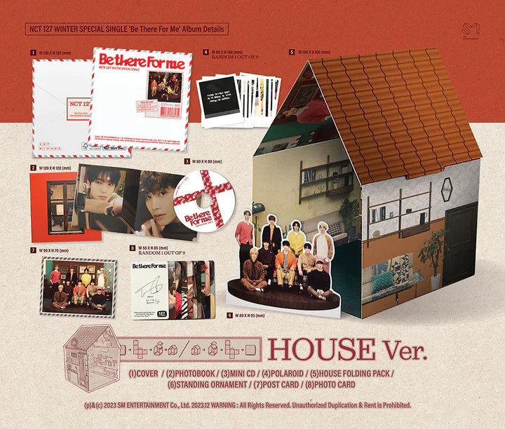 NCT 127 - WINTER SPECIAL SINGLE ALBUM BE THERE FOR ME HOUSE VERSION Infographic