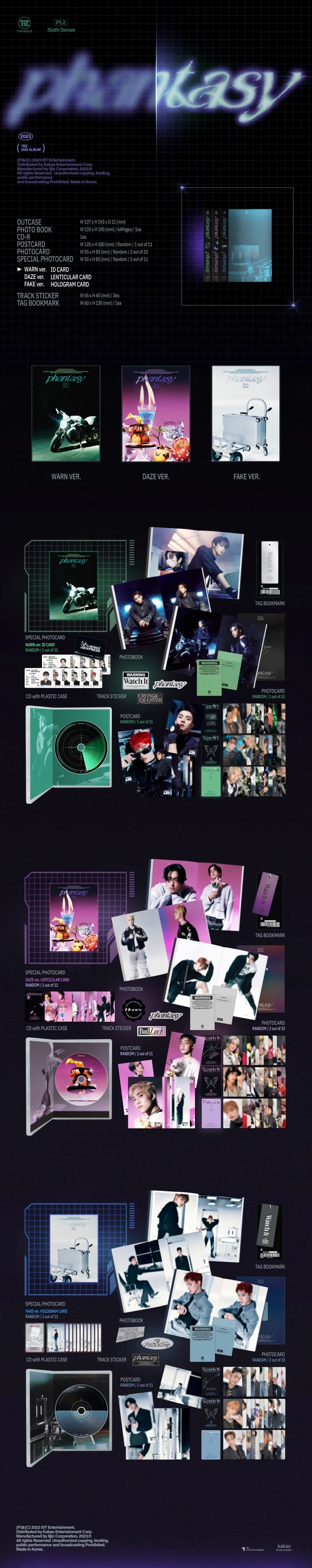 THE BOYZ - 2ND FULL ALBUM PART.2 PHANTASY PT.2 SIXTH SENSE Infographic