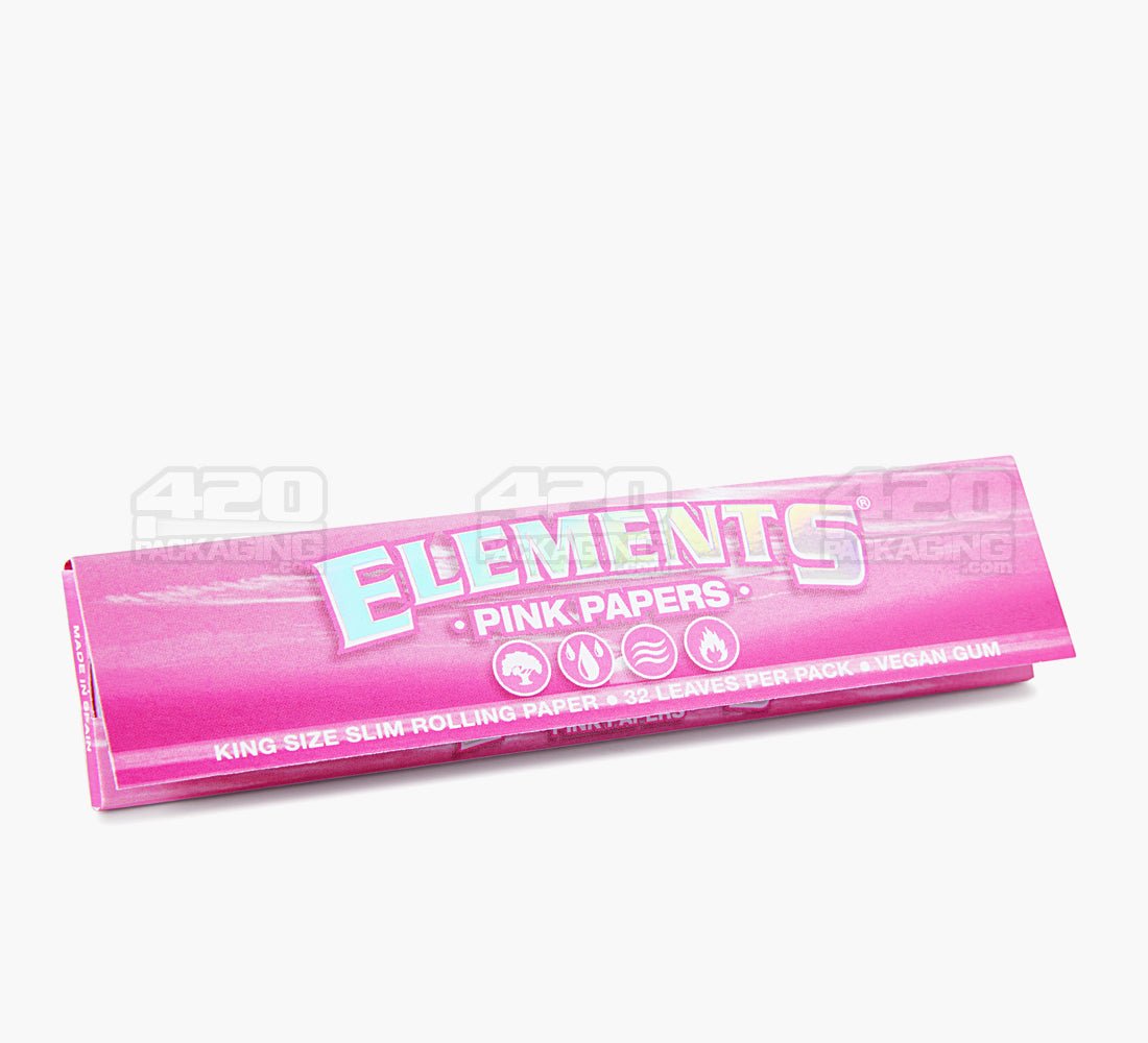 Elements Pink 1 1/4 Size Ultra Thin Rice Papers – matchboxbros