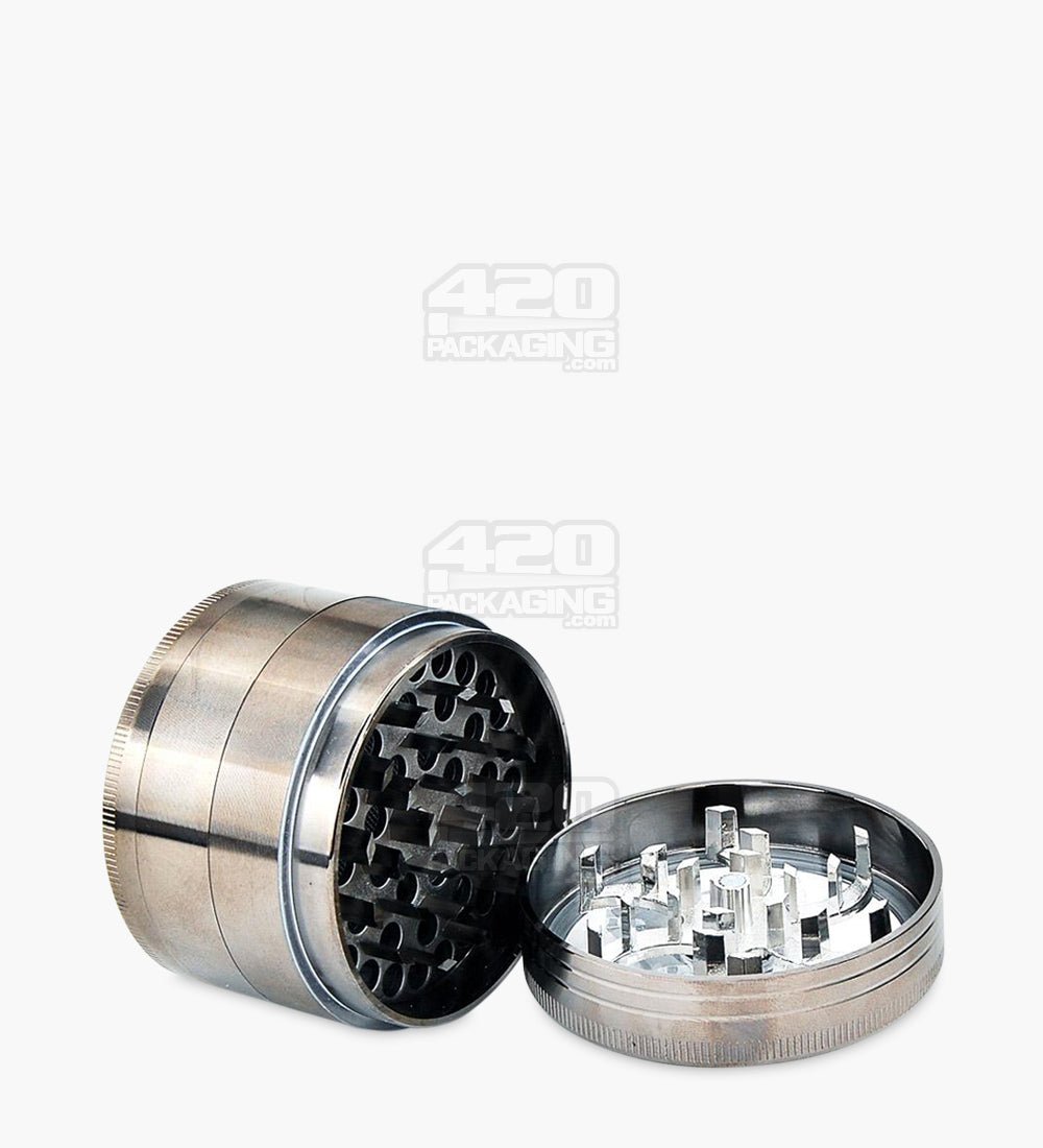 42MM Plain silver metal Grinder