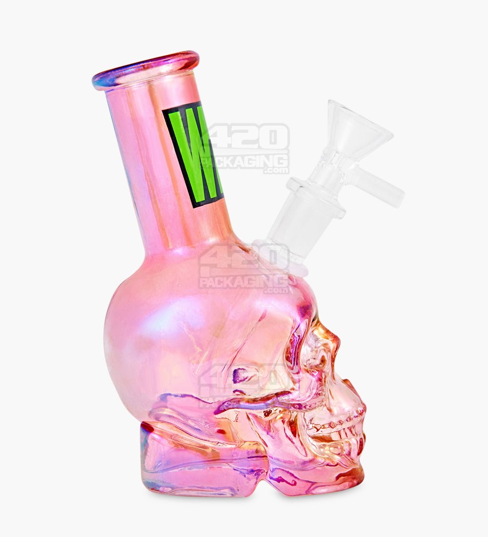 Straight Neck Assorted 7 Inch Raked USA Glass Egg Bong