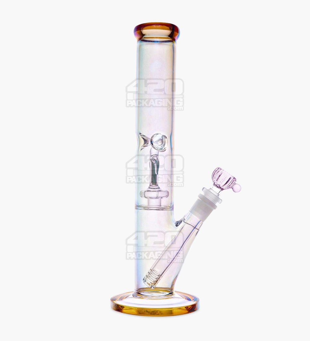 15 50mm Glass Straight Pipe w/Downstem & Bowl - SIPipes