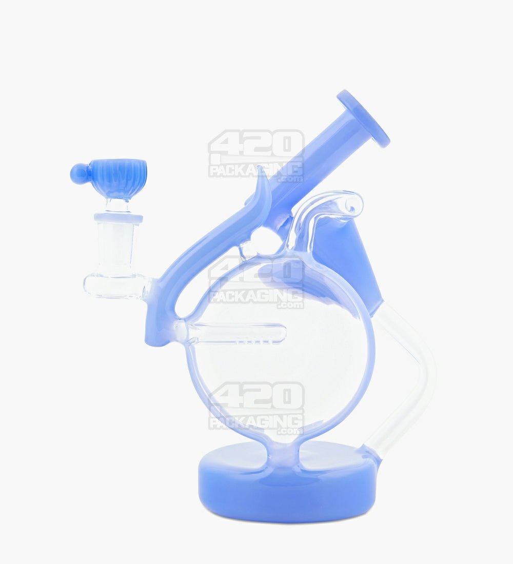 Angled Neck Inline Dual Chamber Recycler 8 Smoke Water Pipe