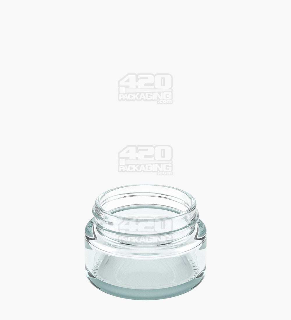 6 Ounce Clear Glass Jars with Straight Sides 50/400 Thread