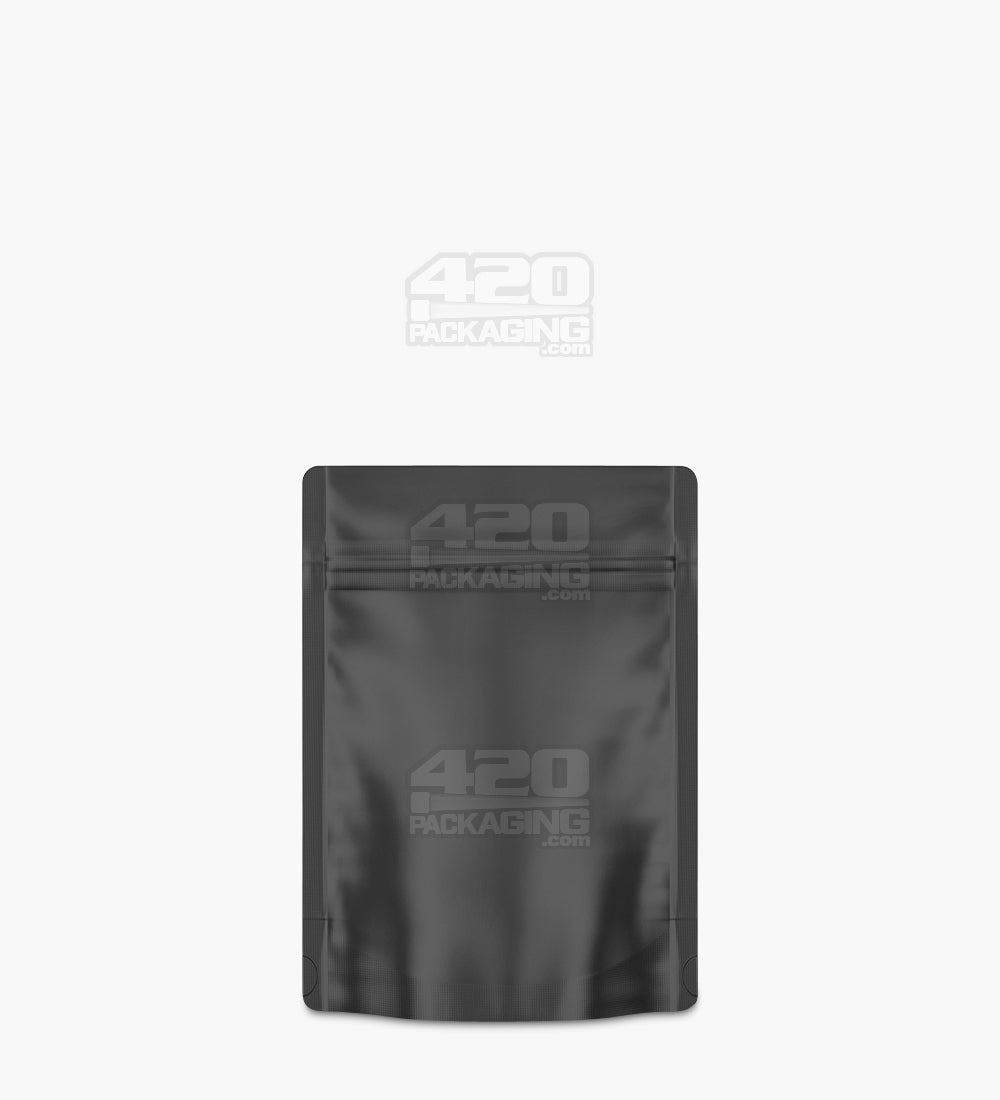 Black-Black 2 x 2 Mylar Flat Seal Zip Bags (0.5 grams)