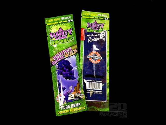 Juicy Grapes Gone Wild Flavored Hemp Wraps 25/Box - 3