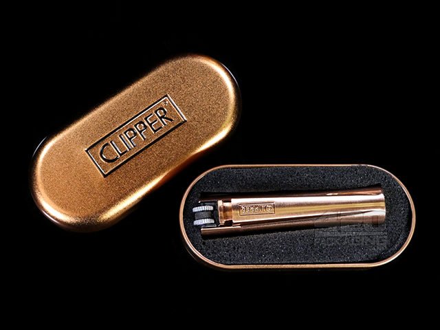 Rose Gold Metal Clipper Lighters 12/Box - 3