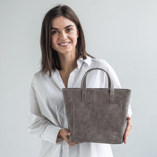 Pale Grey Tote Bag