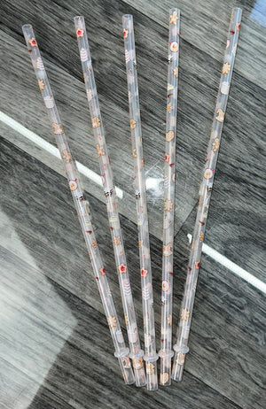 10 inch Christmas Snacks Straw - Twisted Crafters LLC