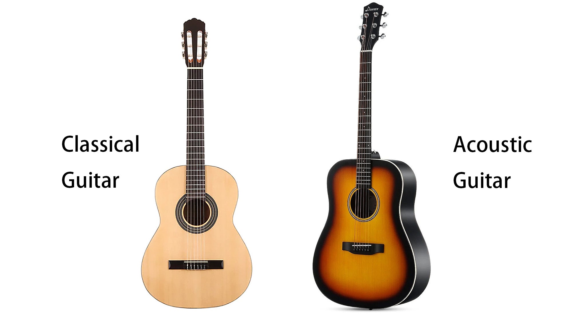 classical guitar vs acoustic guitar
