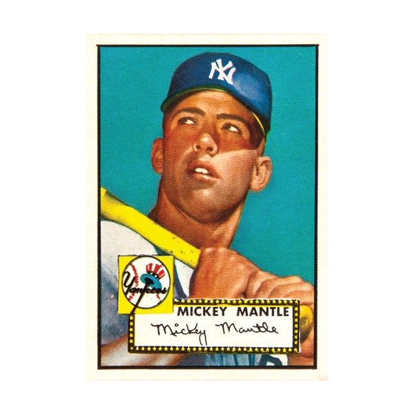 Anvil Card 1952 Mantle Yankees