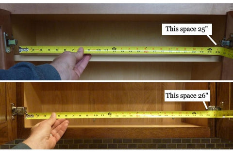 Measuring for your pull out spice rack