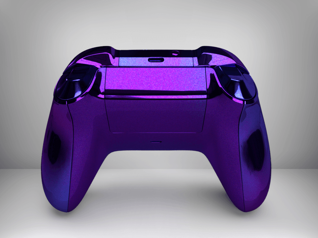 blue and purple xbox one controller