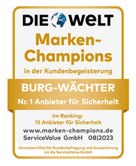 BURG-WÄCHTER ist "Marken-Champion" 2023