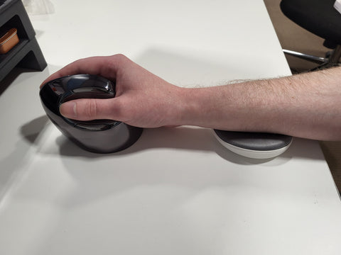 Startech Wrist Pad in use