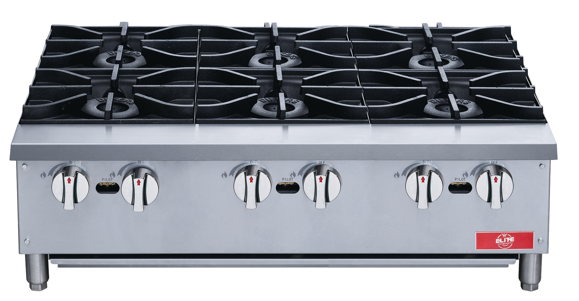 Serv-Ware SGR-2B-24G 36 2-Burner Gas Range w/ 24 Griddle – Pizza Solutions