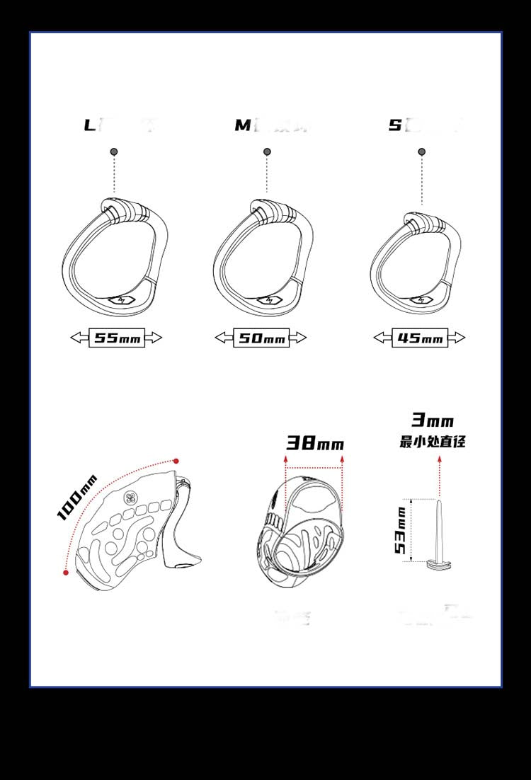 Lockink Wireless Remote Control Electric Shock Penis Chastity