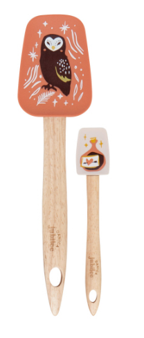 Gnome for the Holidays Silicone Spatula (Small) Set of 2 (Red w