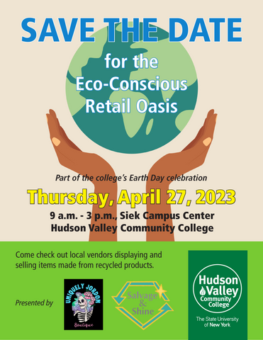 save the date flyer details for eco-conscious retail oasis