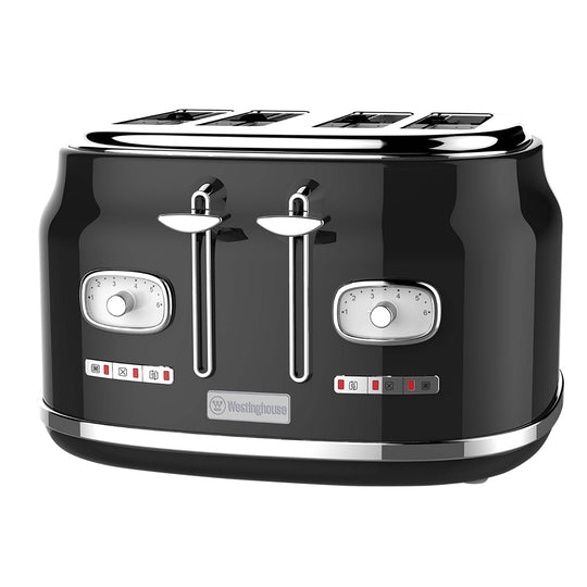 Westinghouse Retro Toaster - Grille-pain à 2 fentes - Noir