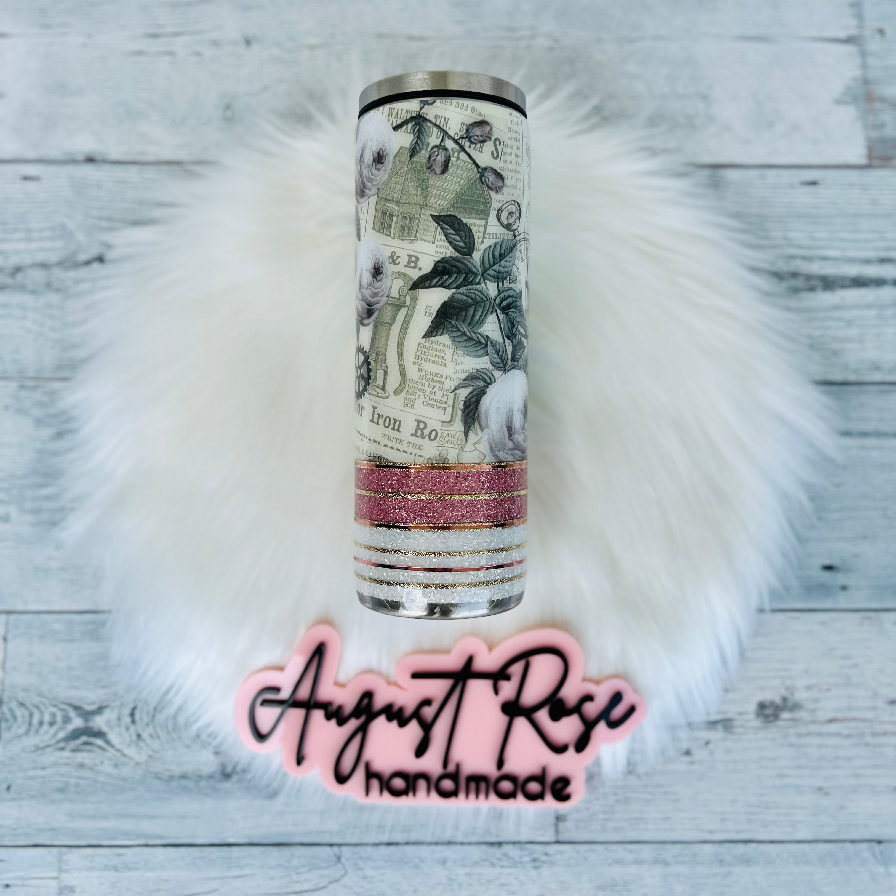 Newspaper Floral 20oz