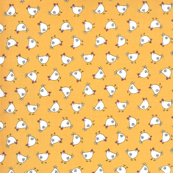 Spring Chicken, Sweetwater, Moda Fabrics, 55521-11 Cream Yellow