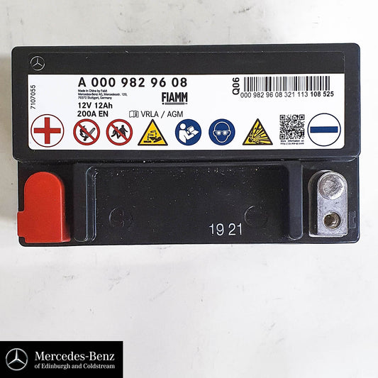 Genuine Mercedes-Benz auxiliary battery, electrical System battery