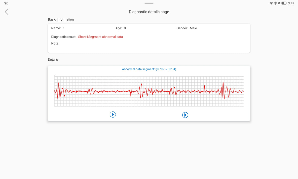 auscultation record