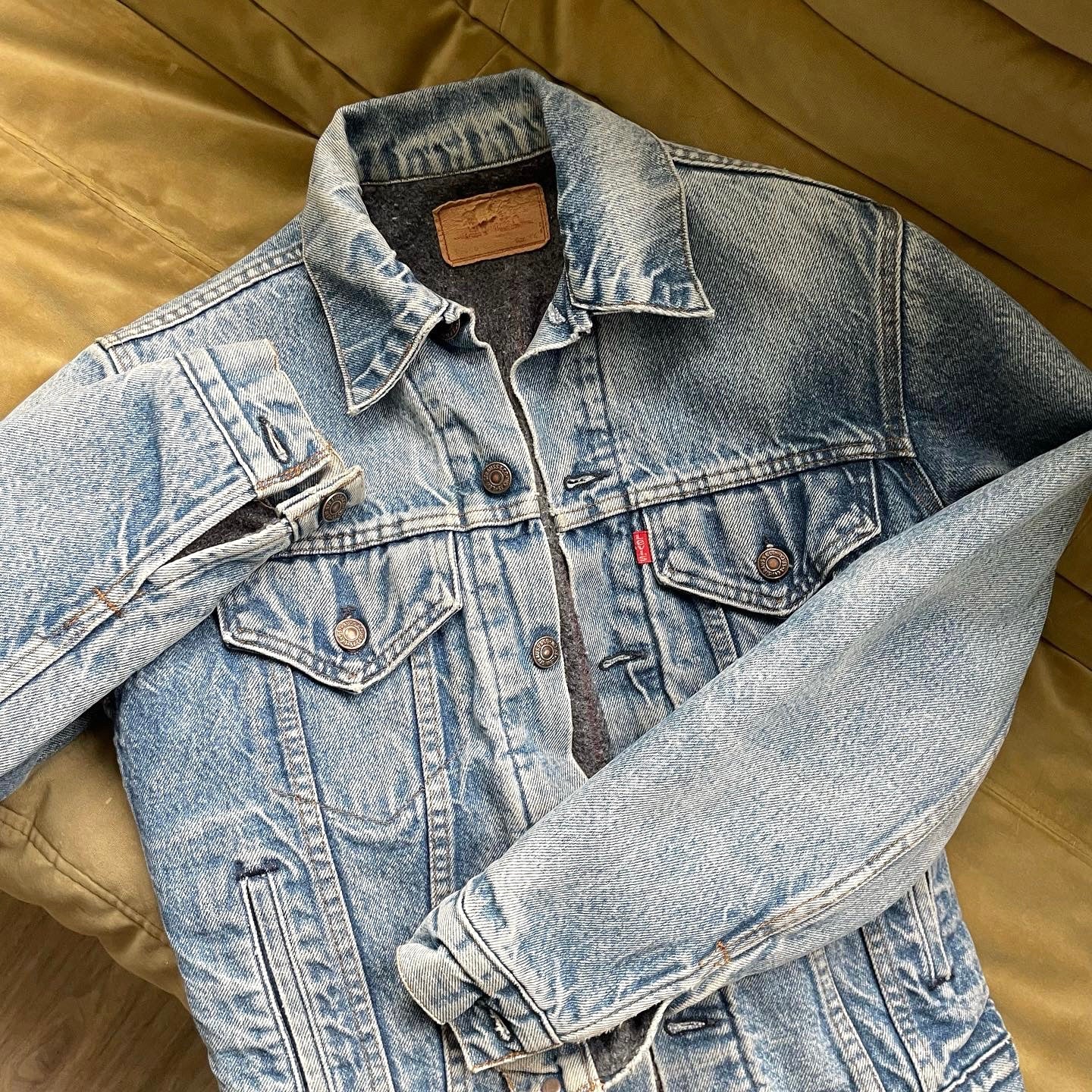 blanket lined trucker jacket