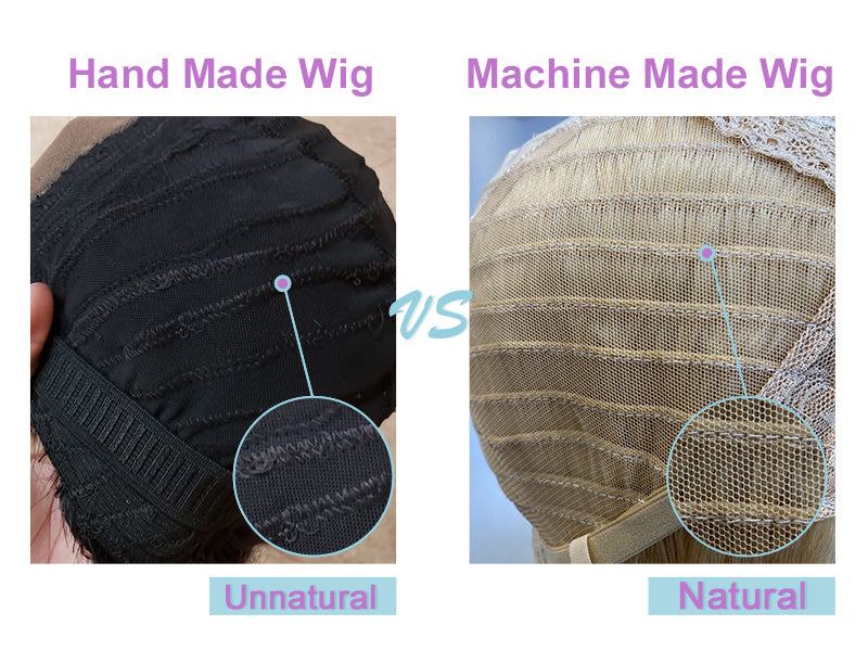 hand made wig VS machine made wig