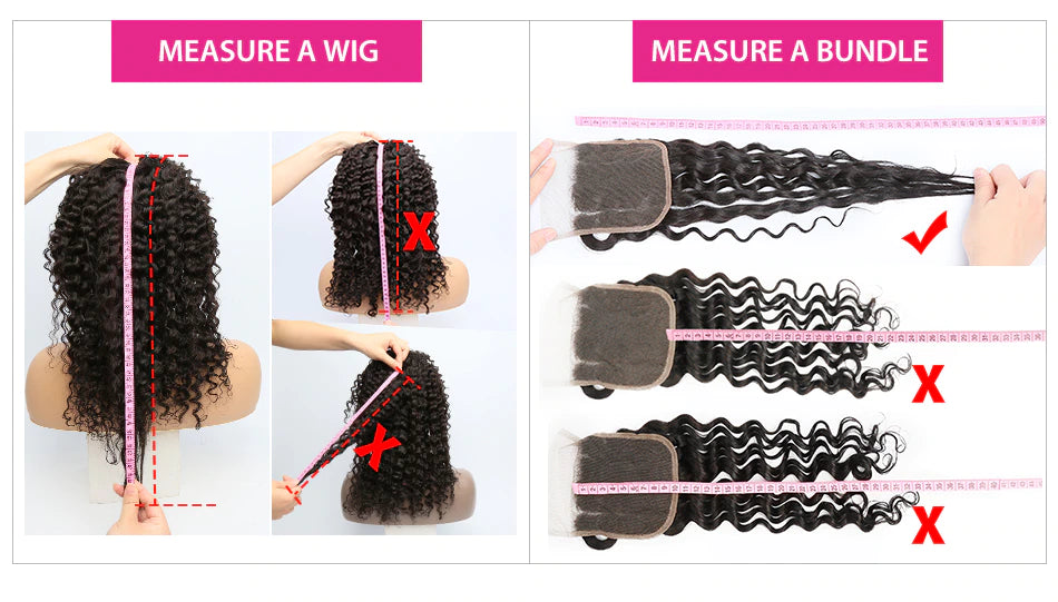 How to Measure your Hair Length on your Wig properly