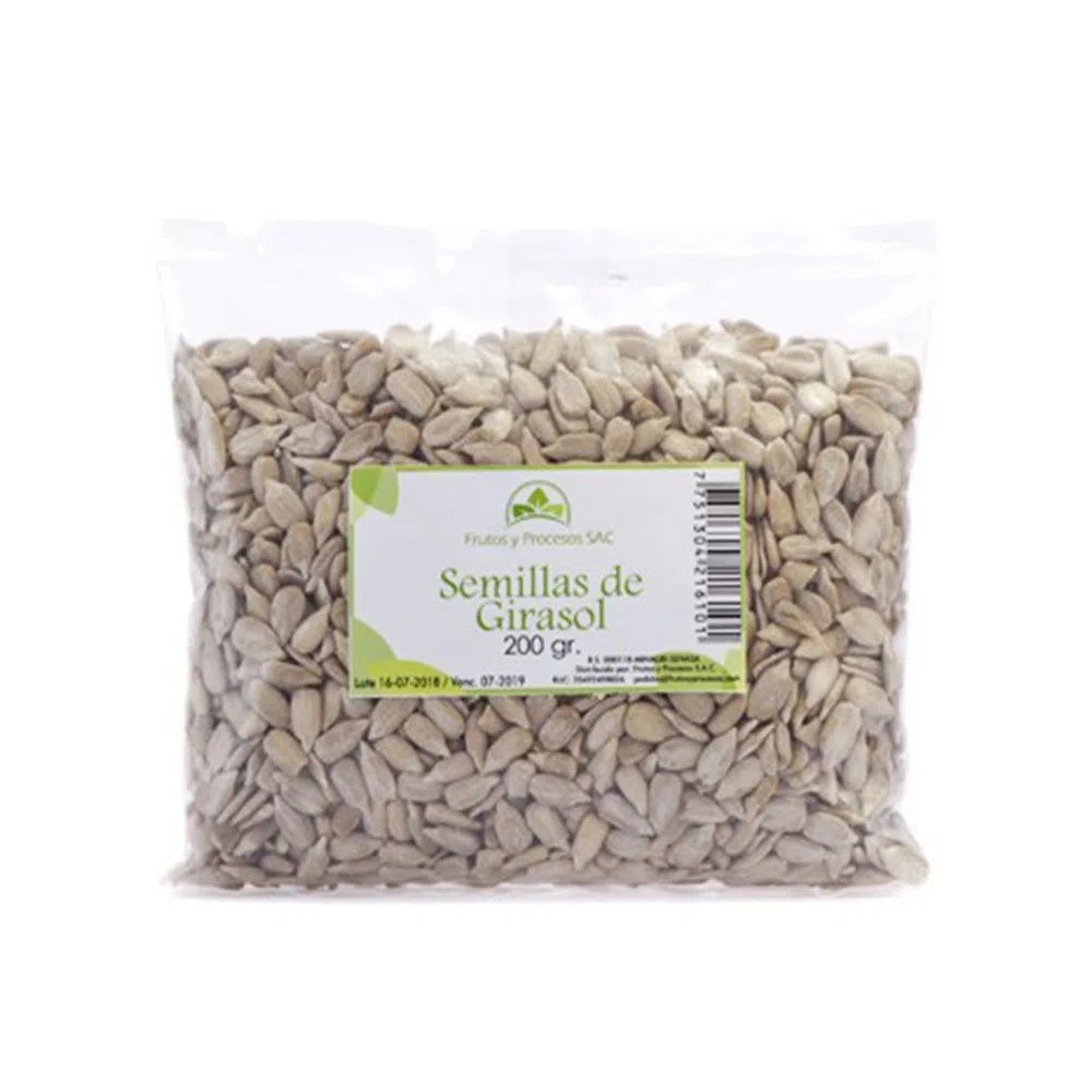 Semillas de Girasol 200gr Frutos y Procesos – Natwasi