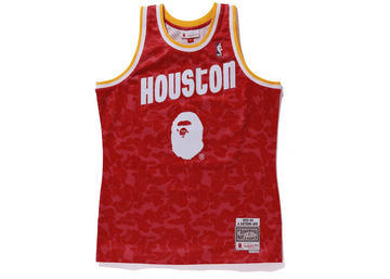 BAPE x Mitchell & Ness Warriors ABC Basketball Jersey