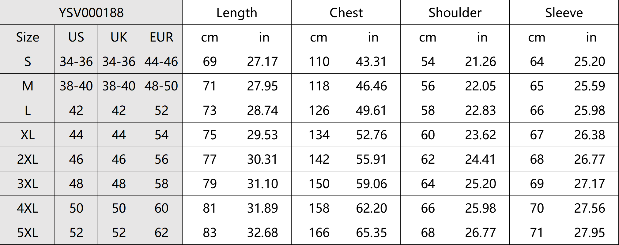 Creative Eagle Skull Print Sweatshirt Size Chart