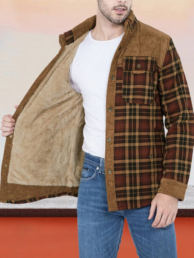 Coofandy Padded Warm Cotton Flannelette Jacket