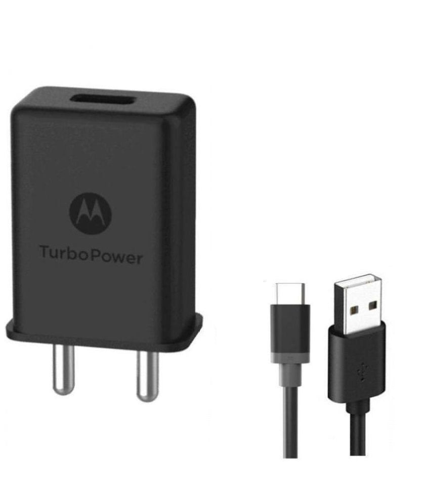 Motorola 3Amp Turbo Fast Charger With Type-C USB Data Cable – 