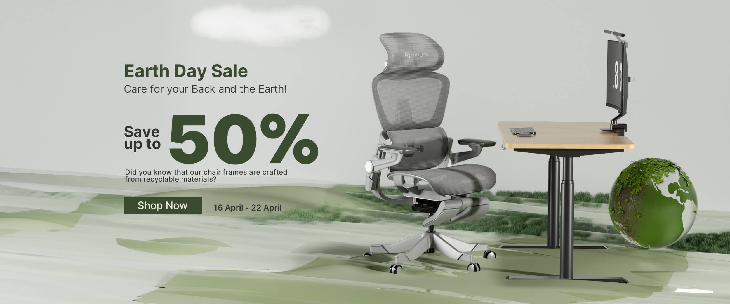 Hinomi Earth Day Sale Save up to 50%