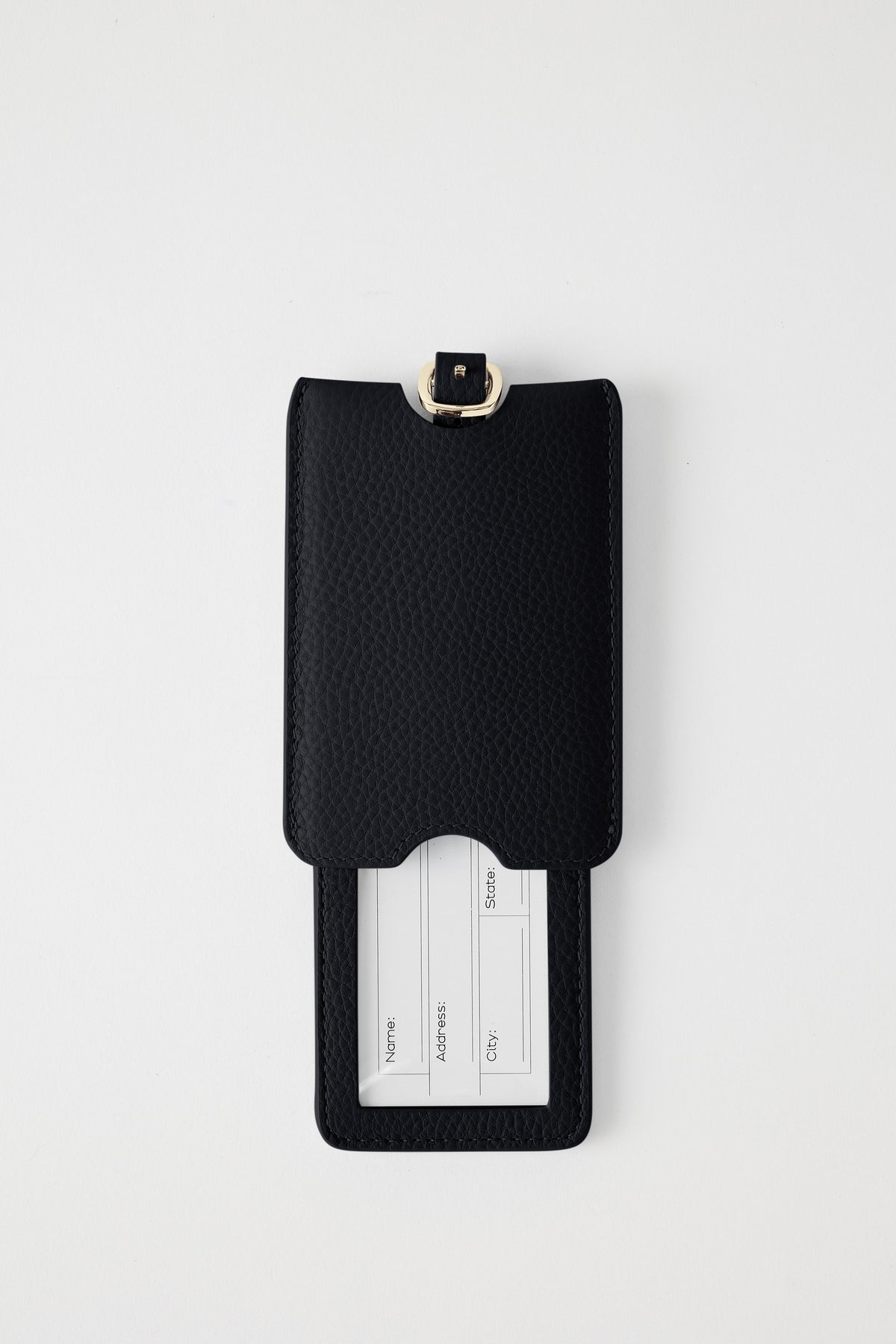 Lou Luggage Tag in Stone Leather – Kaffein Australia