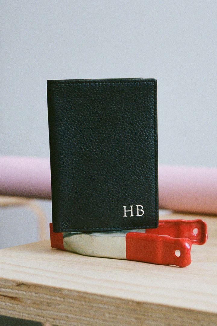 Passport Holder · Navy Leather / Yes Please