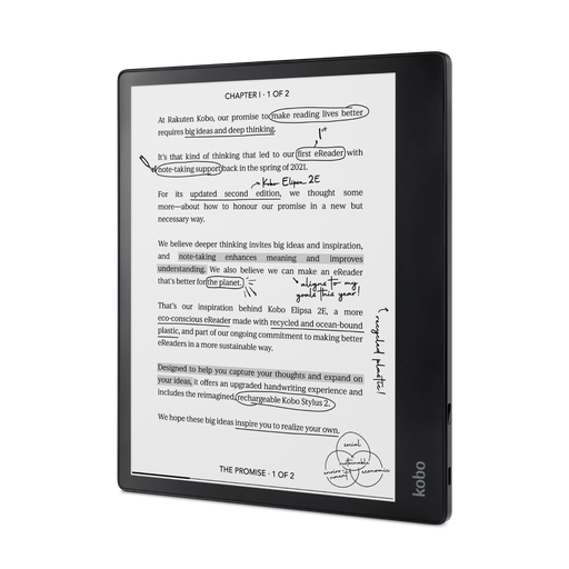 Kobo Clara 2E eBook Reader - 6 Inch - N506-KU-OB-K-EP