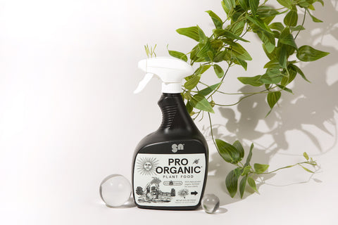 Image shows a bottle of PRO ORGANIC plant spray.