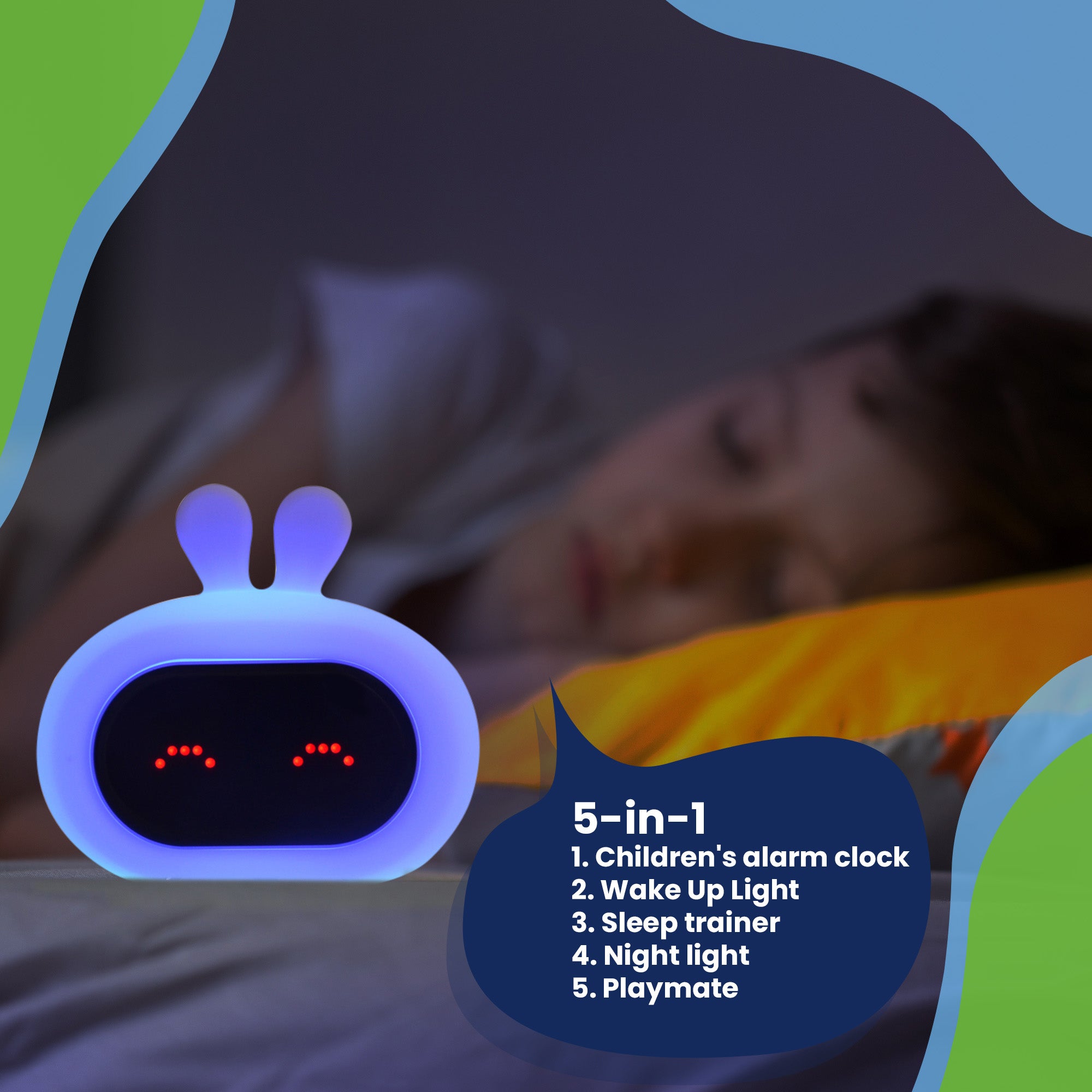 With our sleep alarm clock your child can start dreaming - A watchful clock friend that makes you dream