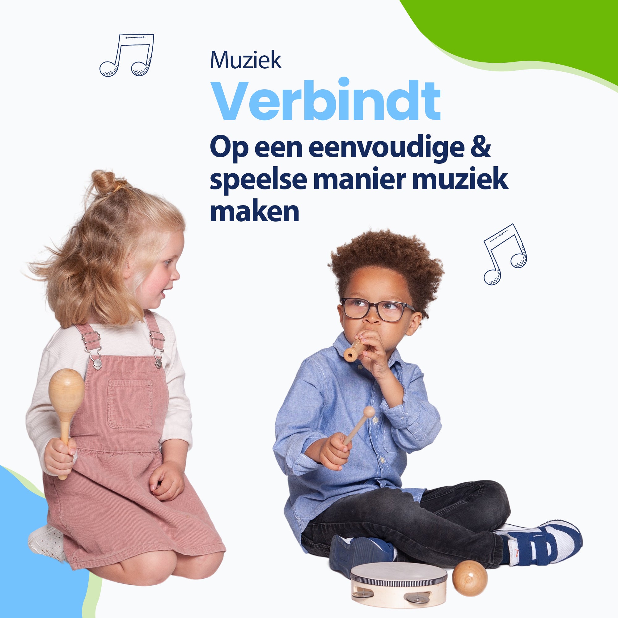 Muziek verbindt volwassen maar ook kinderen - Leer jouw kindje om samen te spelen en zijn of haar musicale talent te ontwikkelen