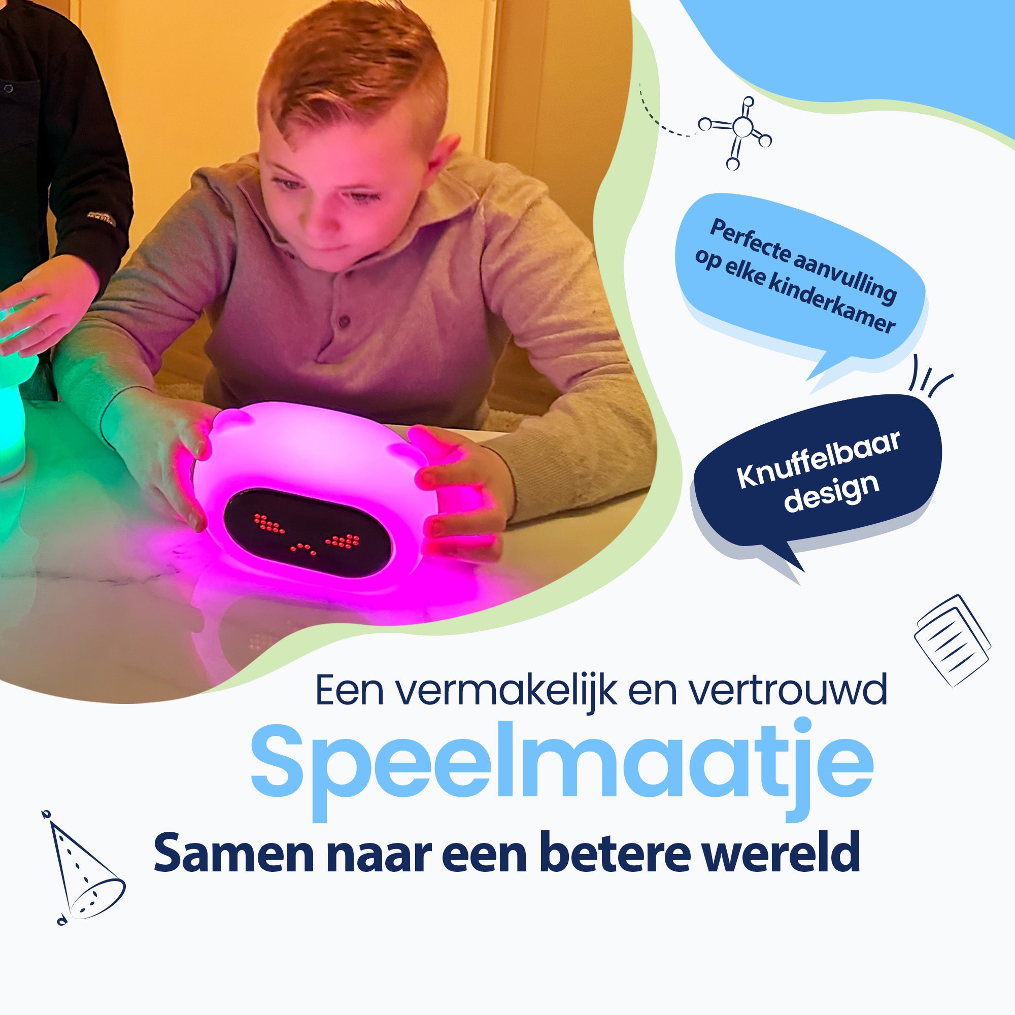 Een vermakelijk en vertrouwd speelmaatje - Perfecte aanvulling op elke kinderkamer - knuffelbaar design - samen naar een betere wereld