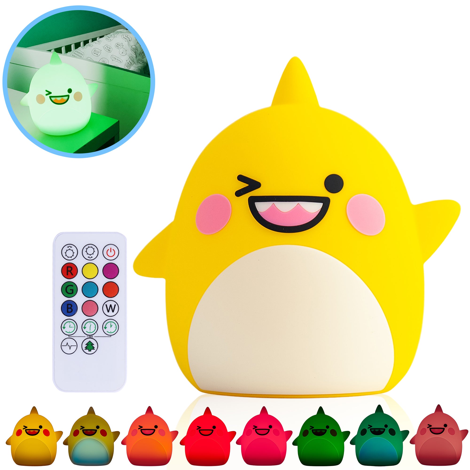 Baby Shark Night Light with Remote Control & TAP-ON function