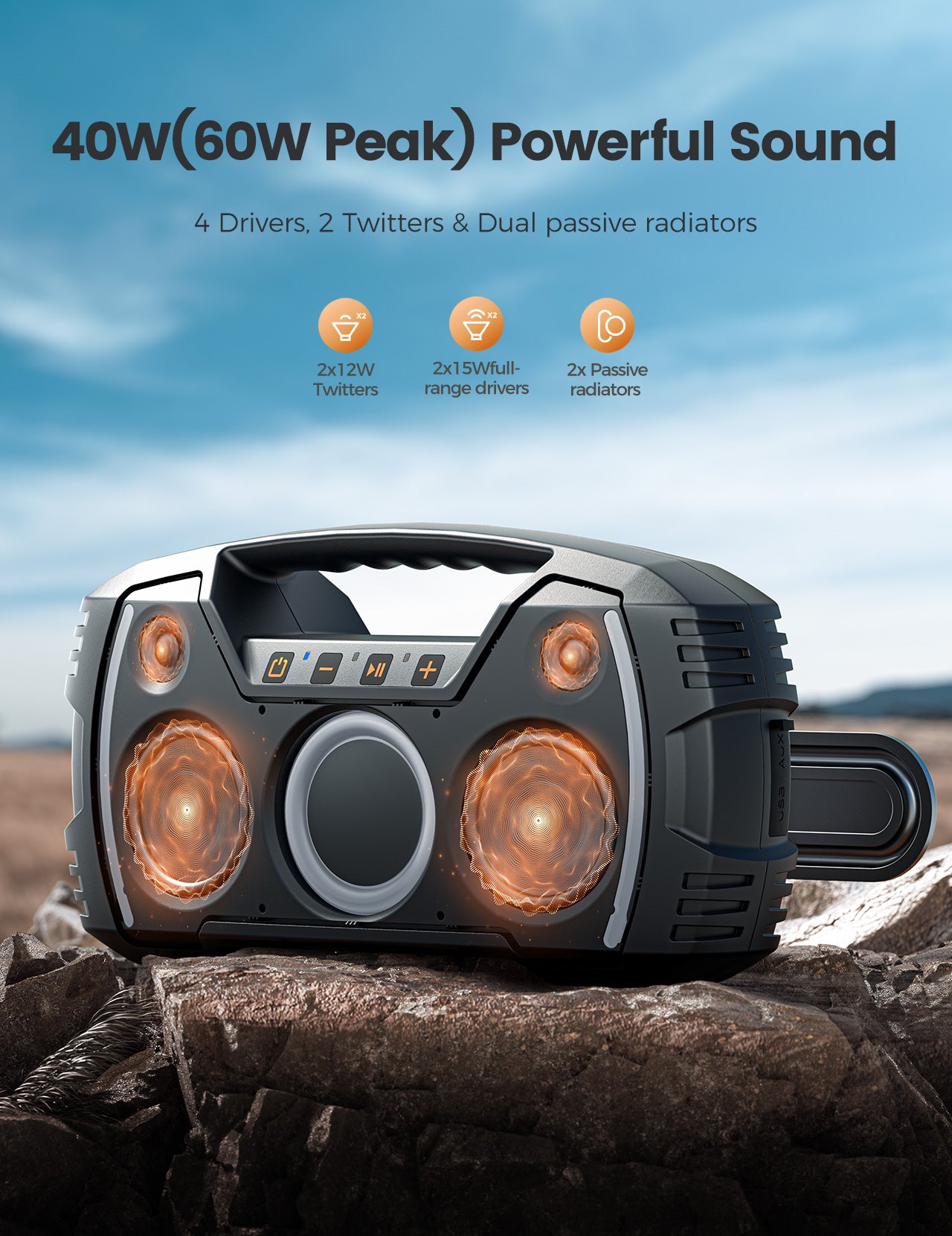 JBL Boombox 3 - Portable Bluetooth Speaker, Powerful Macao